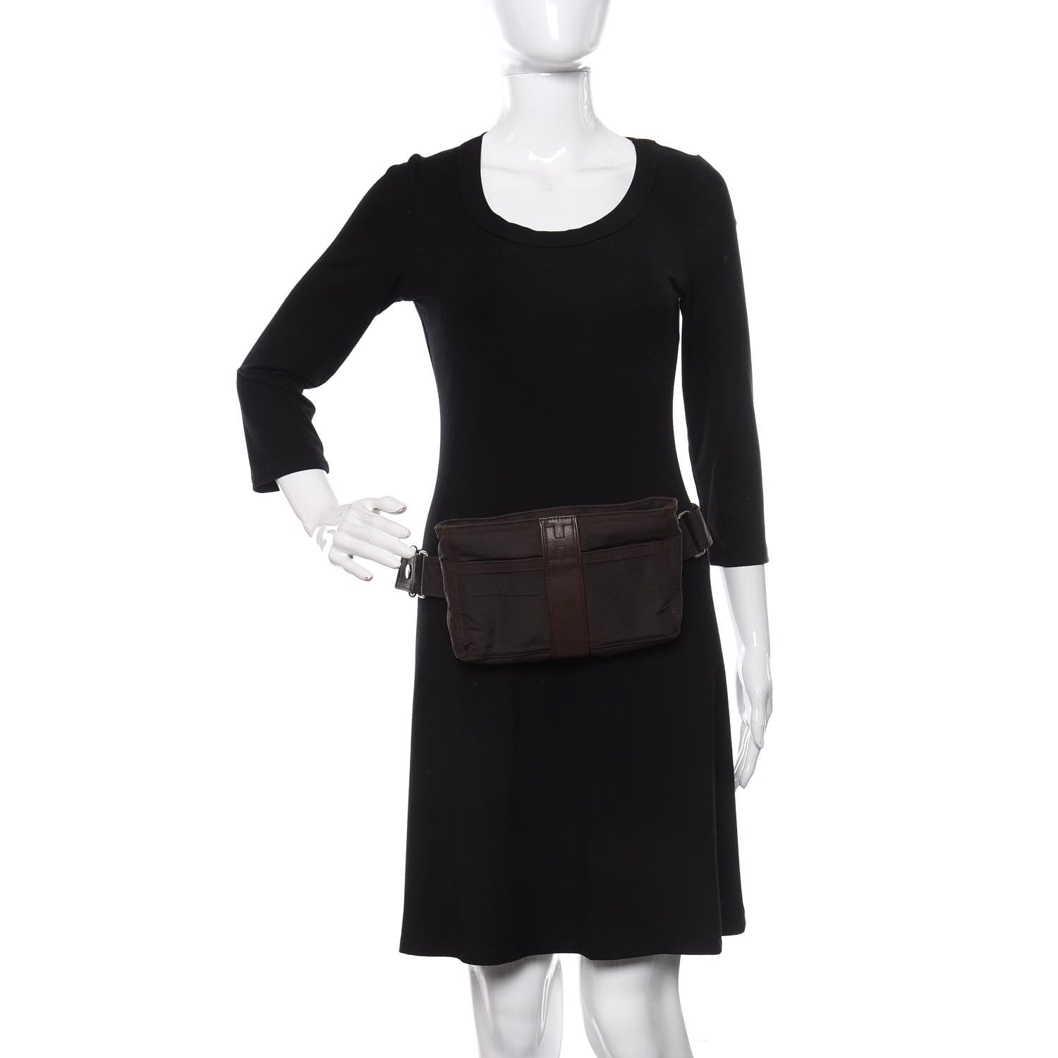 Hermes Toile Acapulco Vassus Waist Bag Chocolate 2 of 9