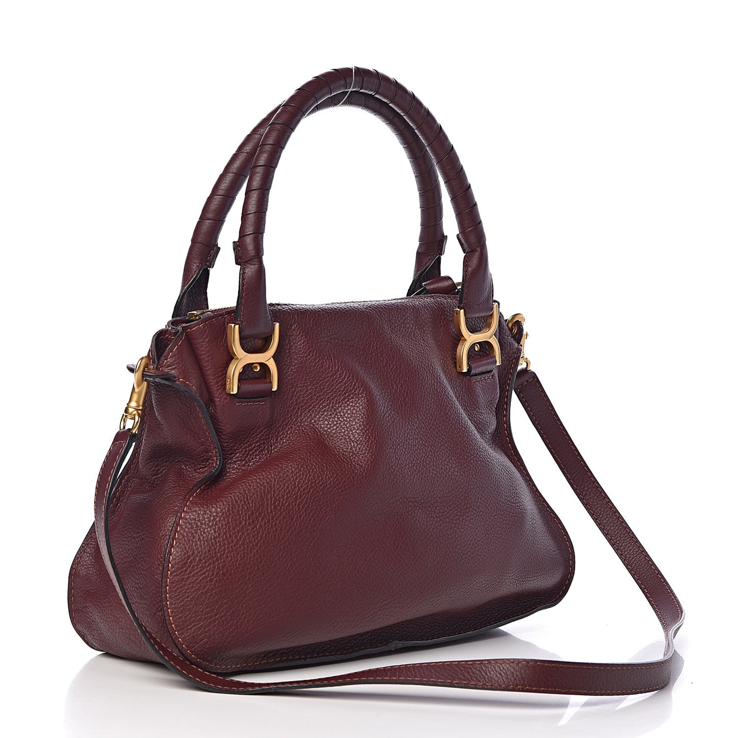Calfskin Medium Marcie Satchel Dark Velvet