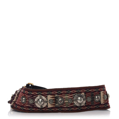 Christian Dior Canvas Studded Bohemian-Inspired Shoulder Strap Black 3 of 6