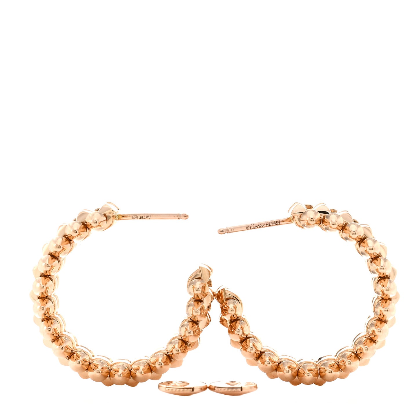 18K Pink Gold Clash de Cartier Double Row Earrings