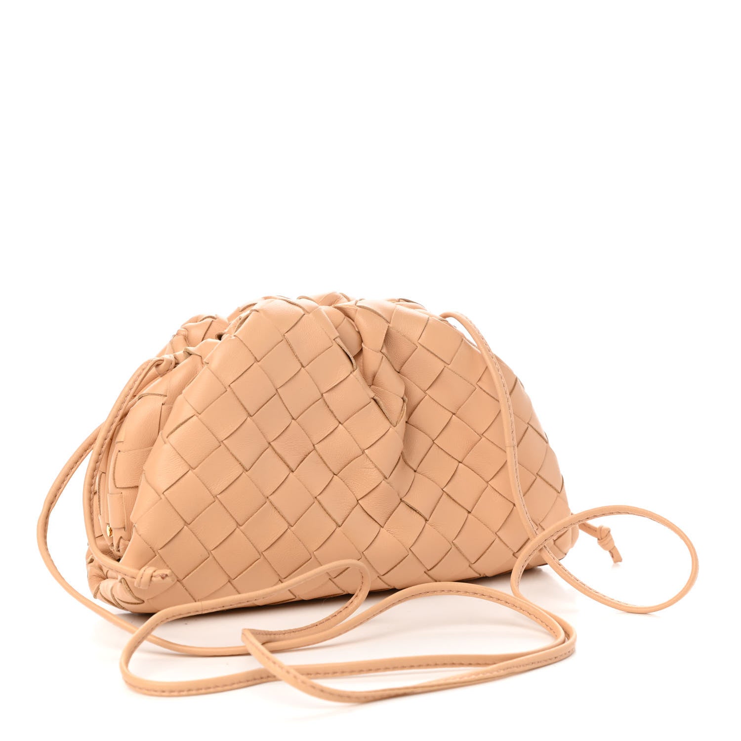 Bottega Veneta Nappa Intrecciato The Mini Pouch Almond 3 of 9