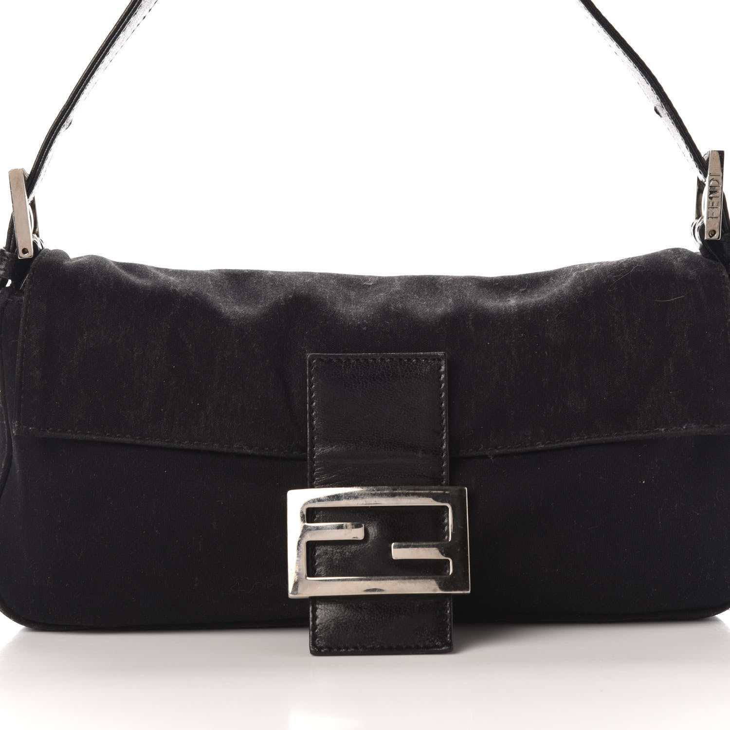 Fendi Nylon Baguette Bag Black 9 of 9