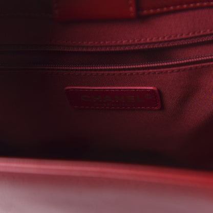 Chanel Shiny Aged Calfskin Shopping Bag Red 8 of 11