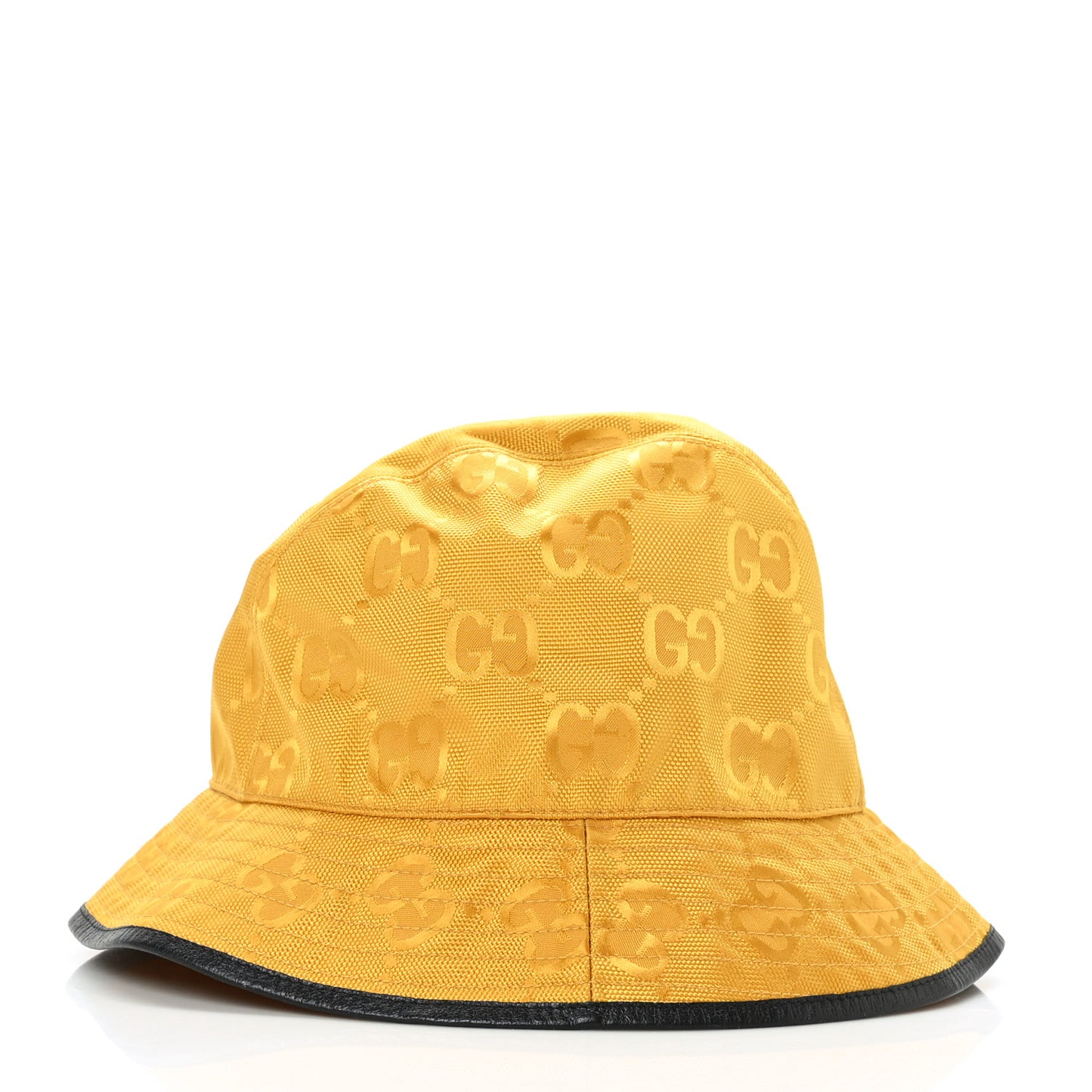 Econyl Nylon Monogram Off The Grid Bucket Hat L Crop Black
