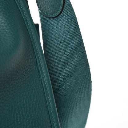 Hermes Taurillon Clemence Evelyne III PM Malachite 9 of 11