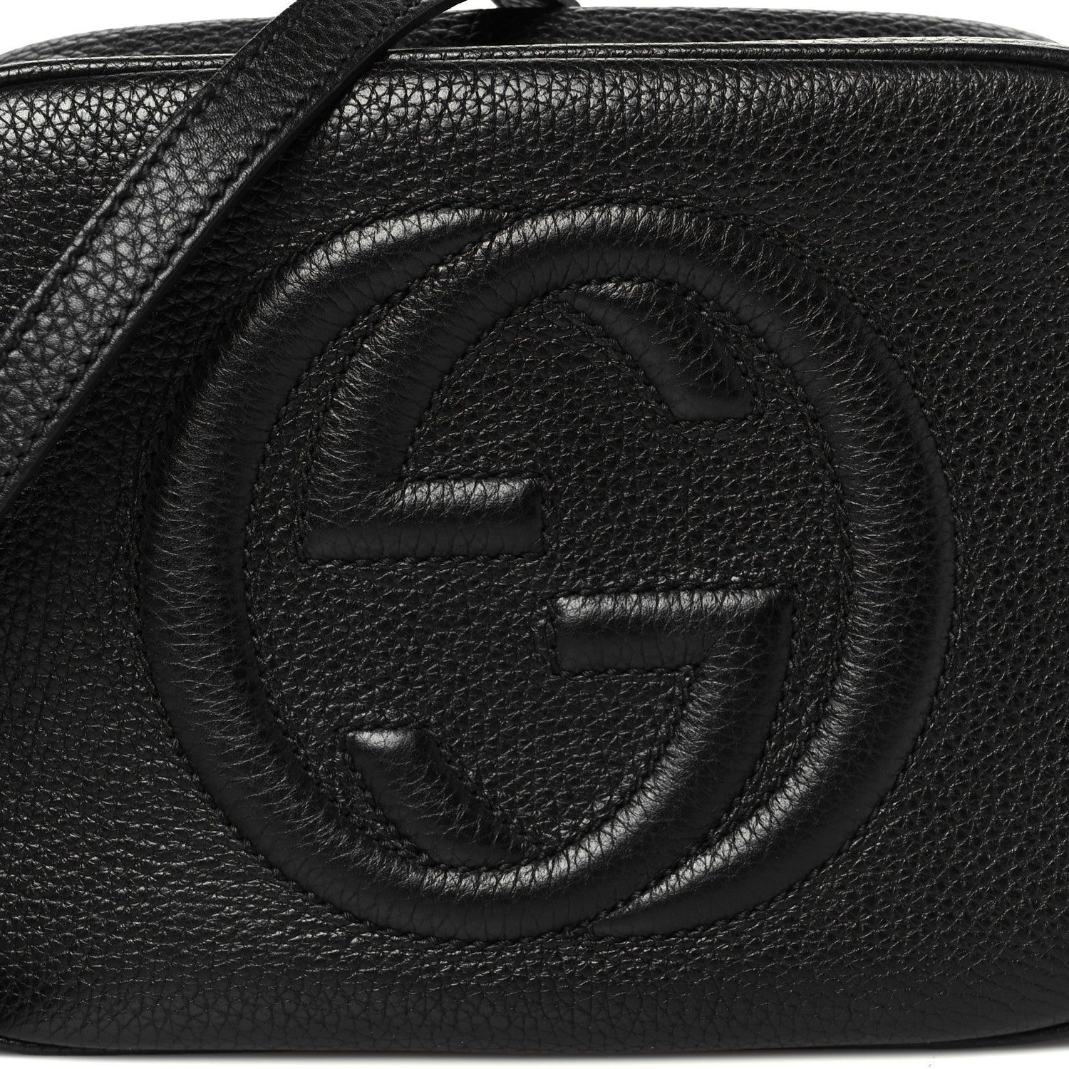 Gucci Pebbled Calfskin Small Soho Disco Bag Black 9 of 11