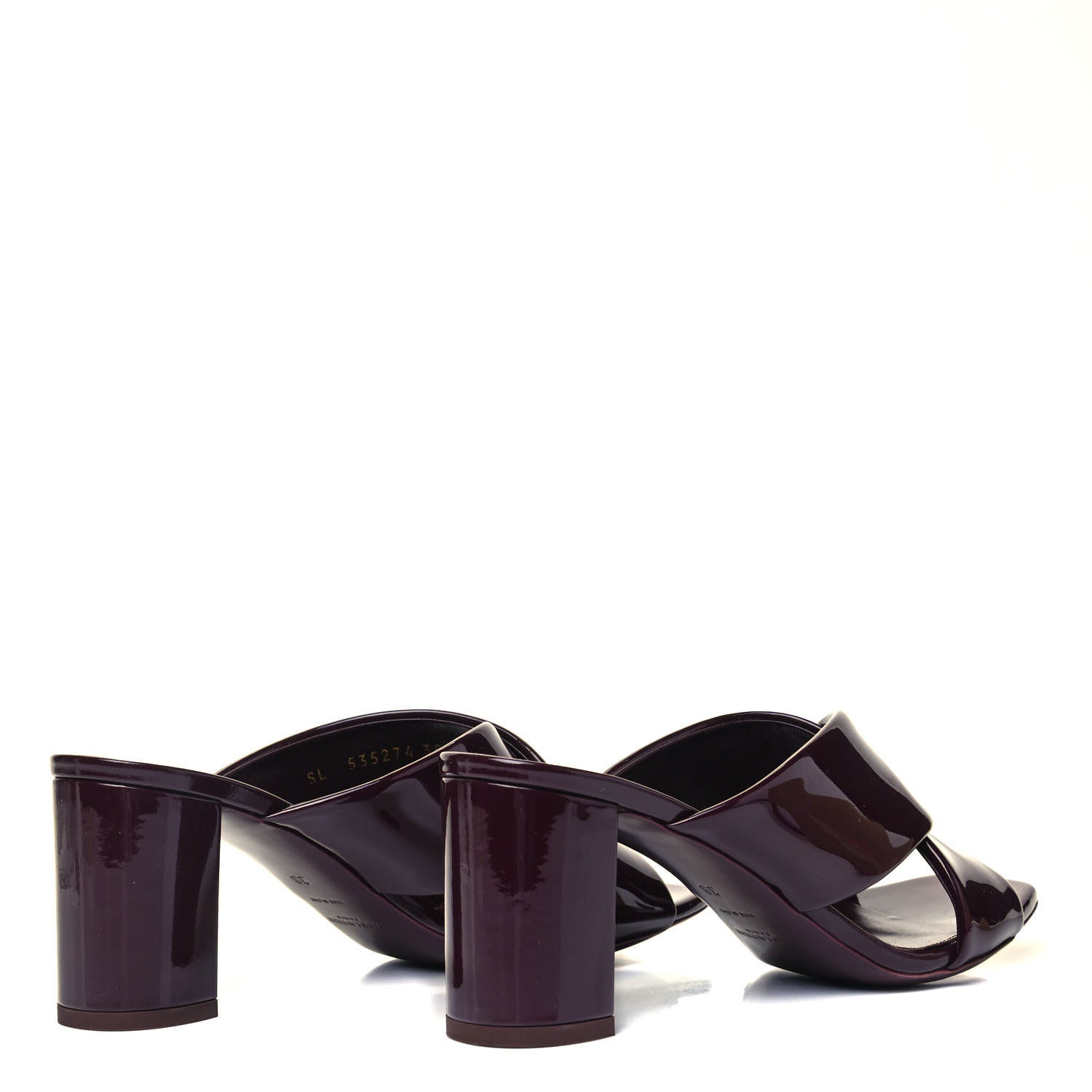 Saint Laurent Patent LouLou Mules 38 Barolo 4 of 7