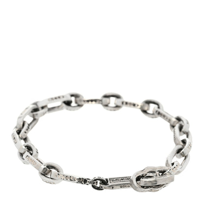 Chrome Hearts Sterling Silver Paper E Chain Bracelet 2 of 3