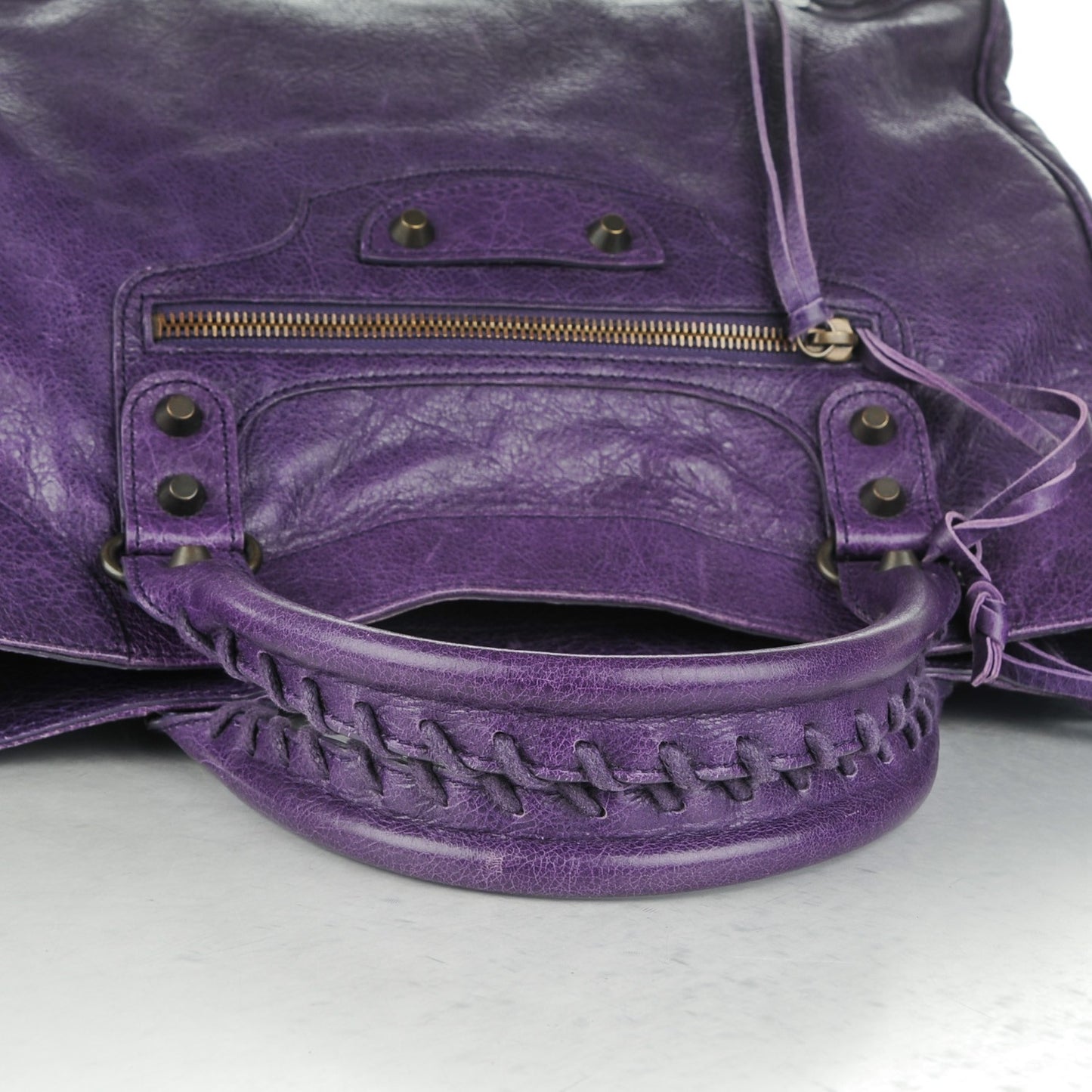Agneau Classic Hardware Velo Dark Violet
