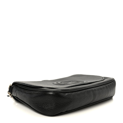 Gucci Pebbled Calfskin Medium Soho Flap Crossbody Black 4 of 11