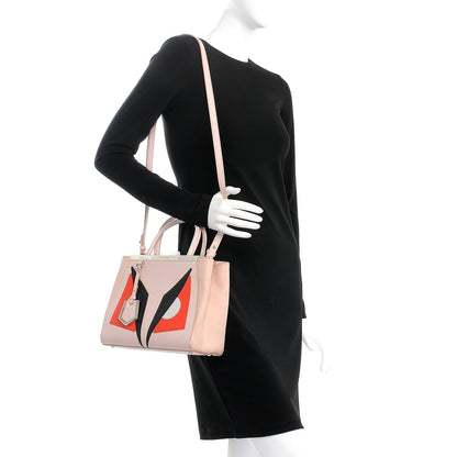 Fendi Vitello Elite Monster Petite 2Jours Tote Rosa Plaster 2 of 13