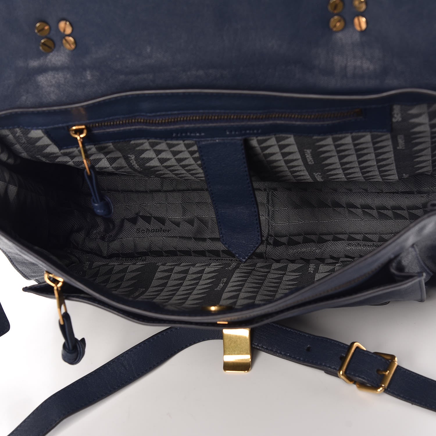 Proenza Schouler Lambskin Medium PS1 Satchel Midnight 6 of 11