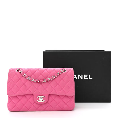 Chanel Iridescent Caviar Quilted Medium Double Flap Pink 15 of 15
