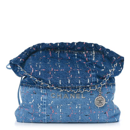 Chanel Denim Sequin Chanel 22 Blue 3 of 10