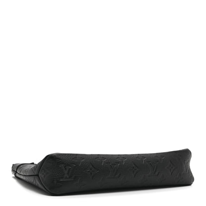 Louis Vuitton Shadow Calfskin Monogram Pochette Voyage Souple Black 4 of 8
