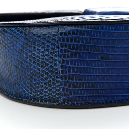 Celine Lizard Small Trotteur Blue 8 of 12