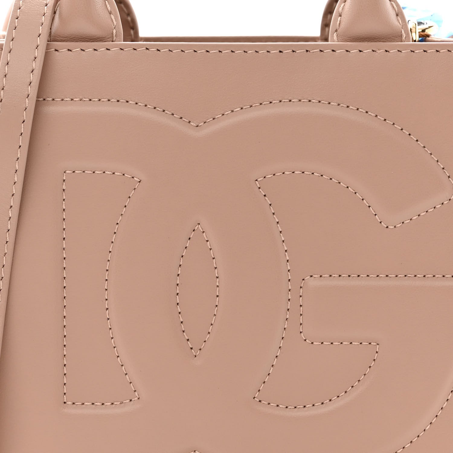 Dolce & Gabbana Calfskin Mini DG Daily Shopper Tote Cipria 7 of 9