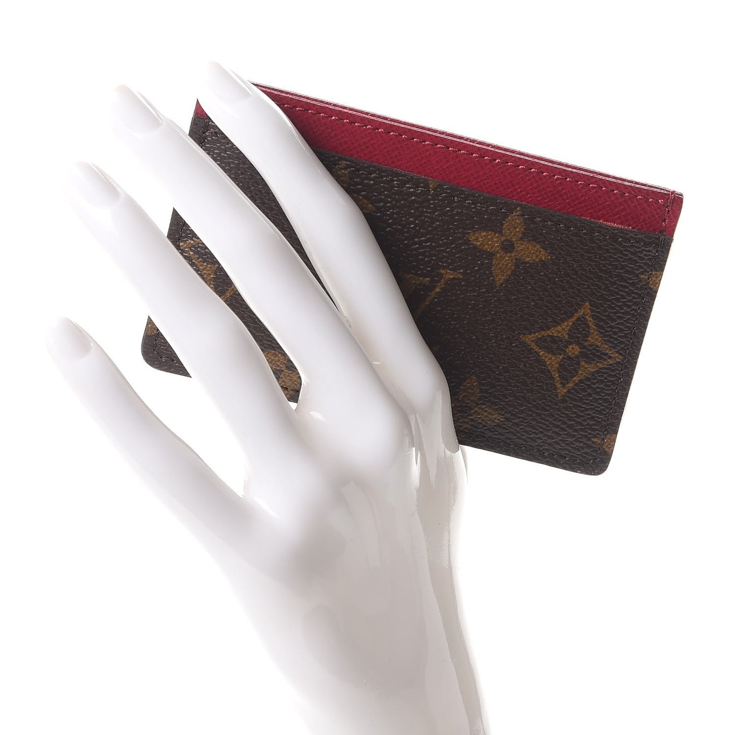 Monogram Card Holder Fuchsia