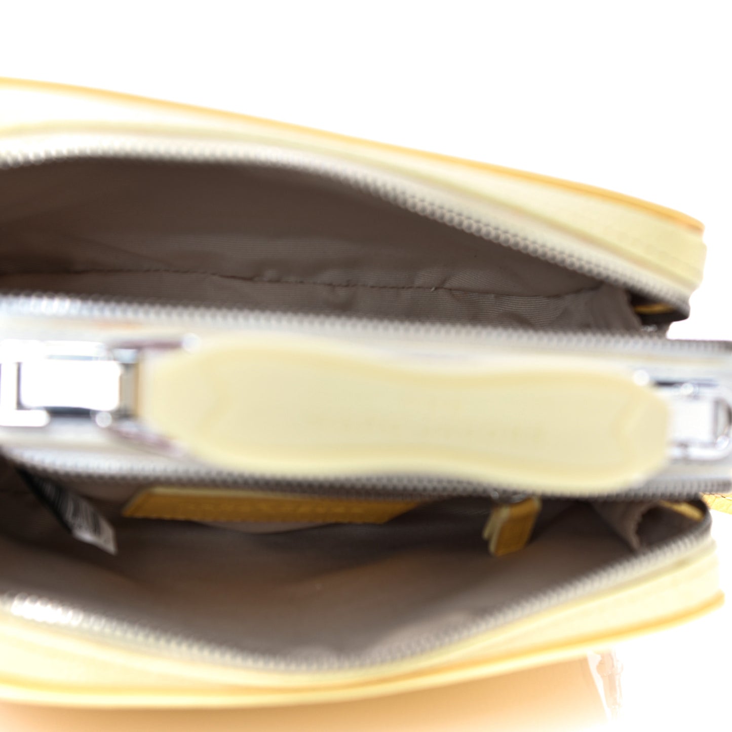 Calfskin Mini The Textured Box Bag Yellow White