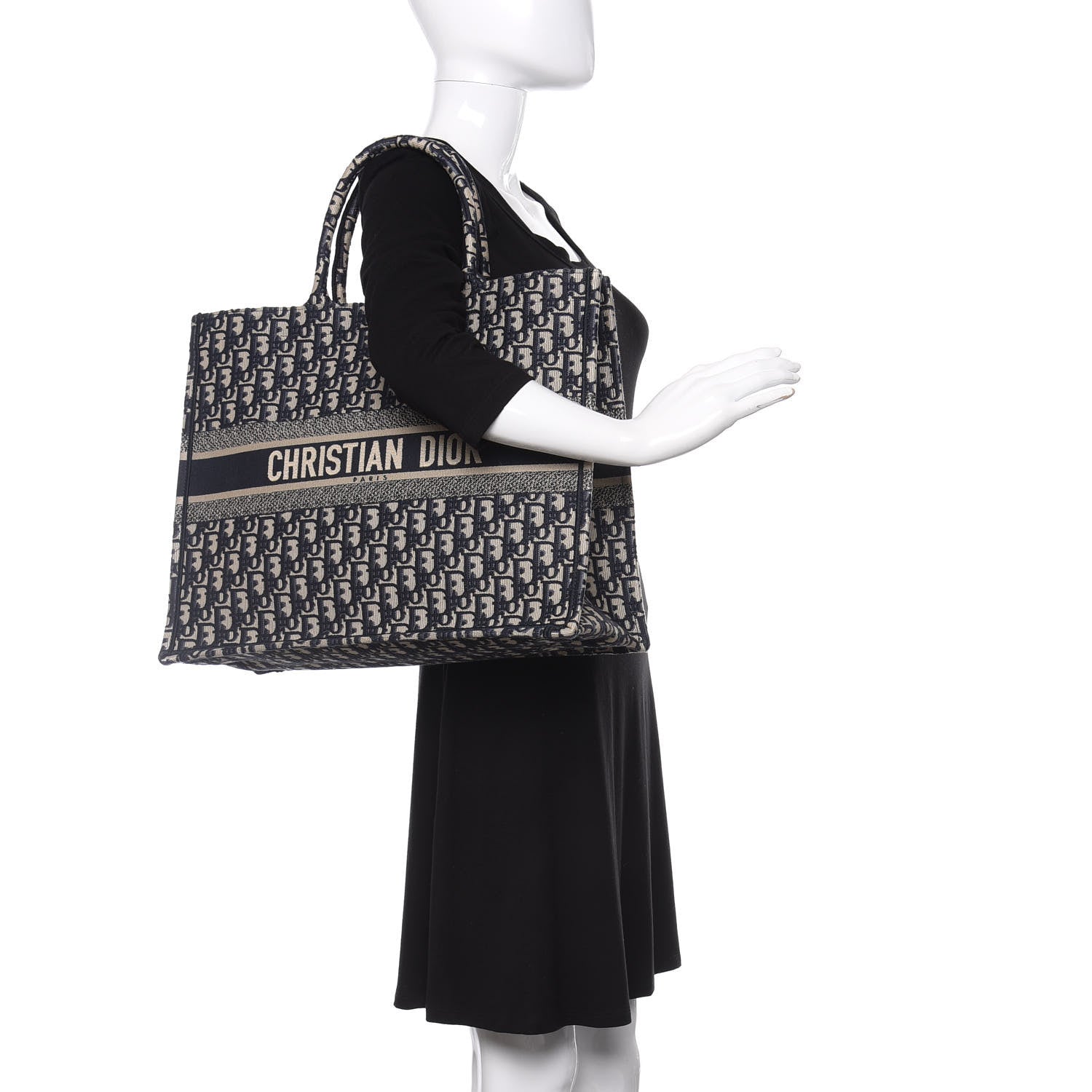 Christian Dior Oblique Book Tote Blue Multicolor 2 of 10