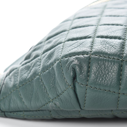 Chanel Calfskin Quilted Banane Waist Bag Fanny Pack Dark Green 8 of 9