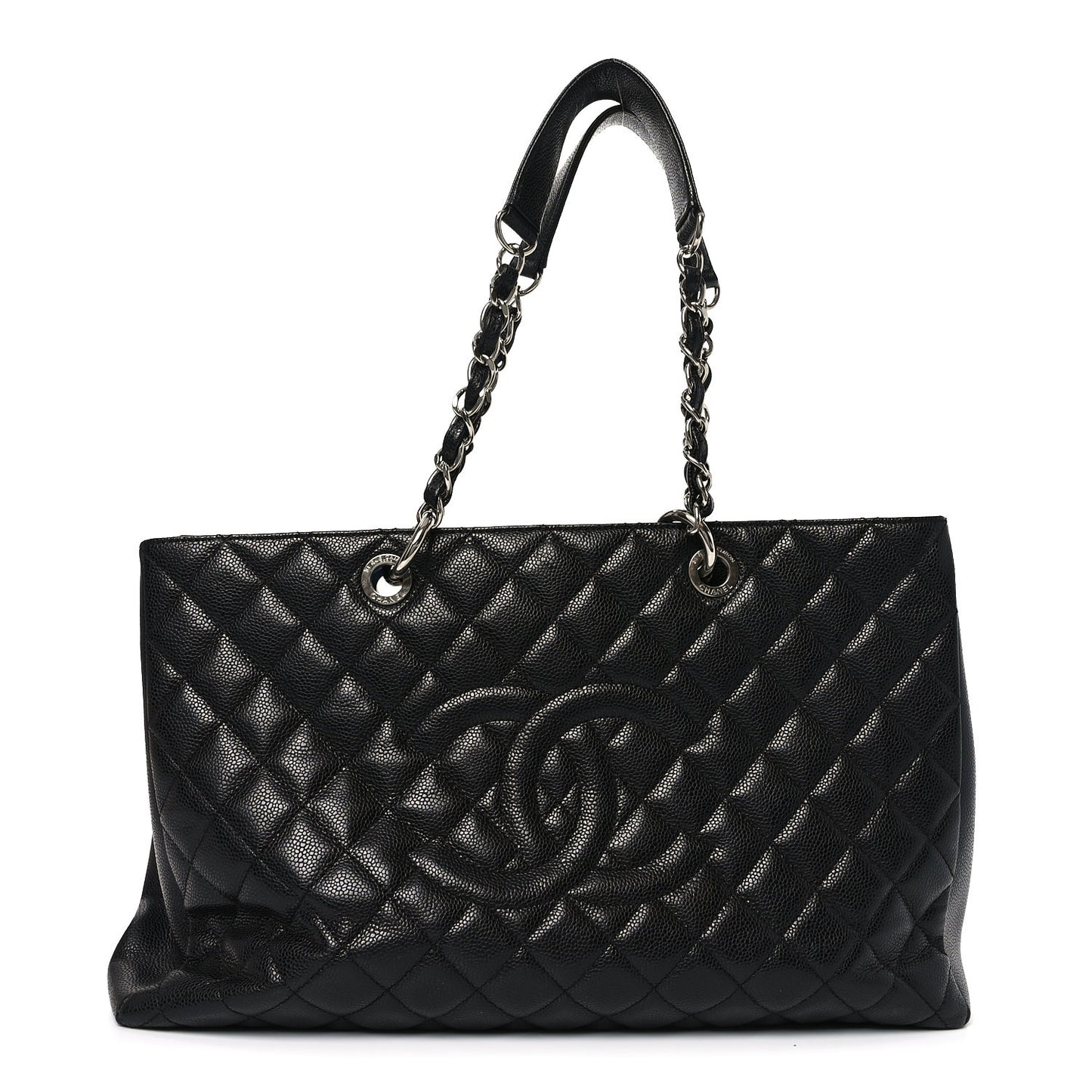 Caviar Quilted XL Grand Shopping Tote GST Black