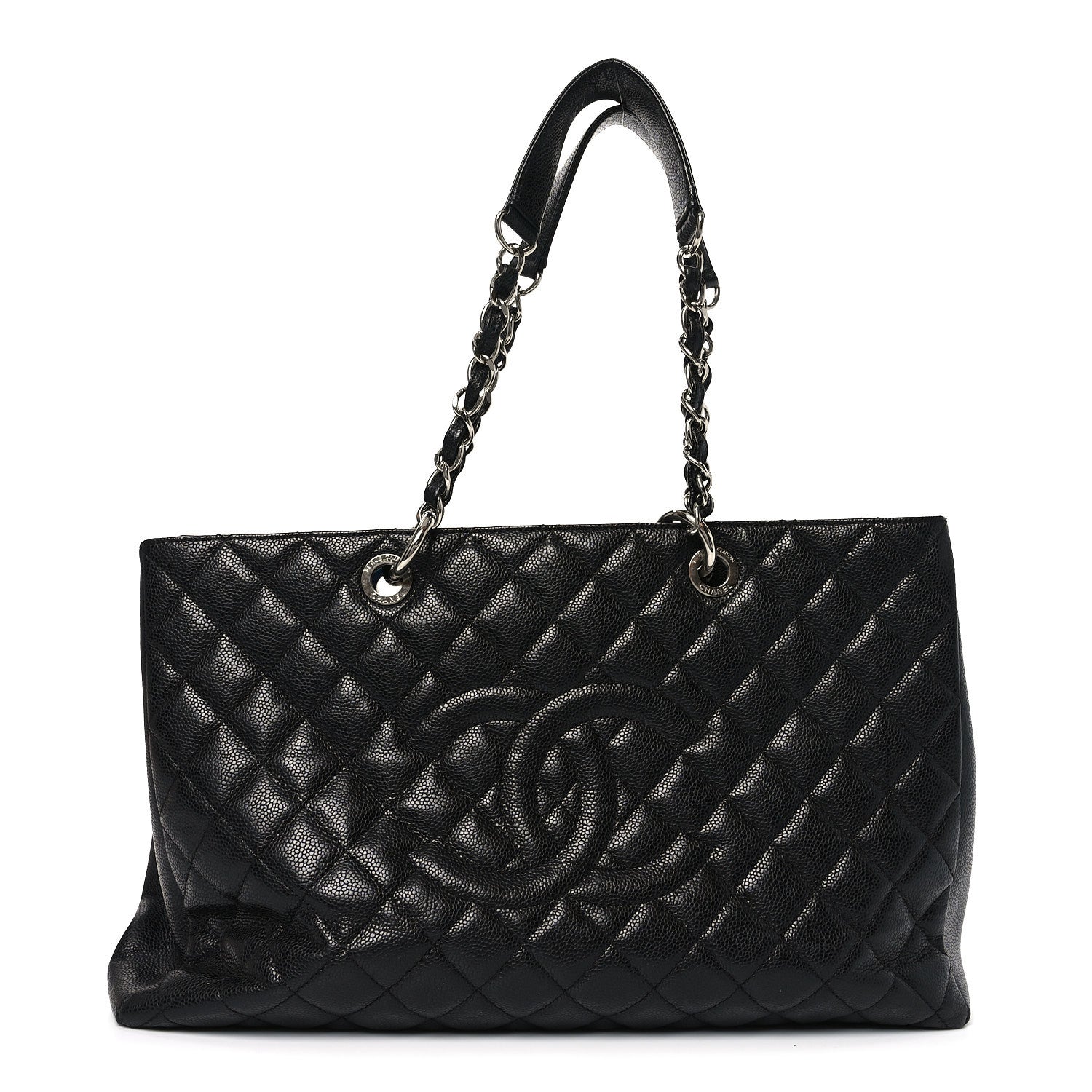 Chanel Caviar Quilted XL Grand Shopping Tote GST Black 1 of 9