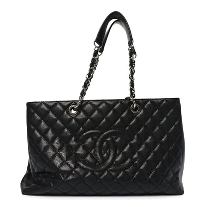 Chanel Caviar Quilted XL Grand Shopping Tote GST Black 1 of 9