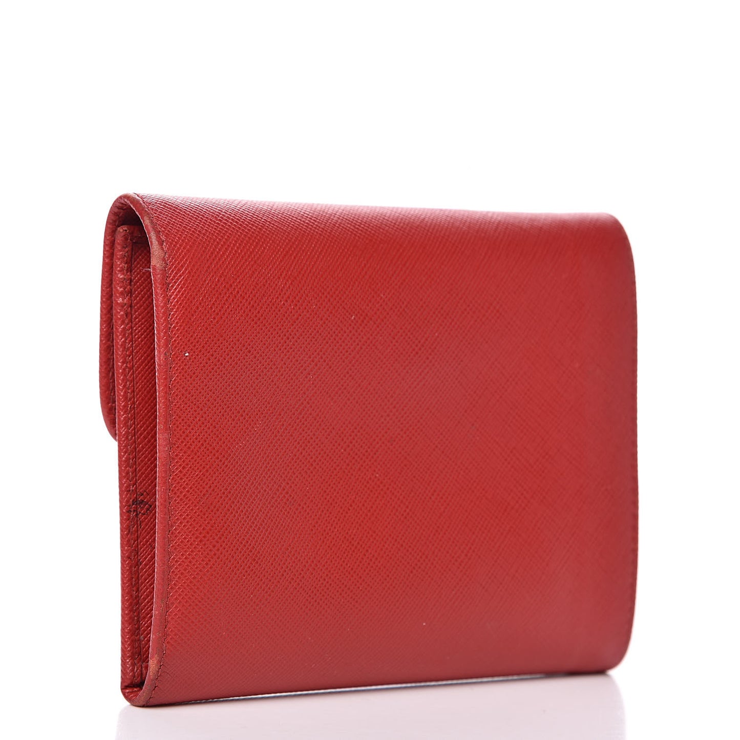 Saffiano Metal Flap Wallet Fuoco