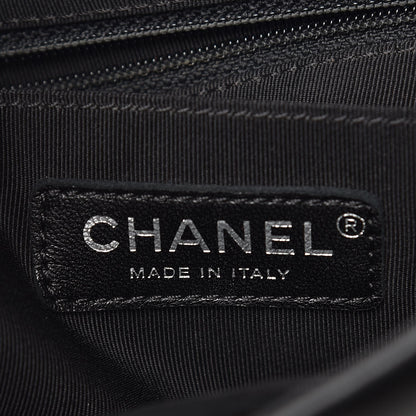 Chanel Calfskin Chevron Quilted Large Urban Spirit Backpack Black 7 of 11