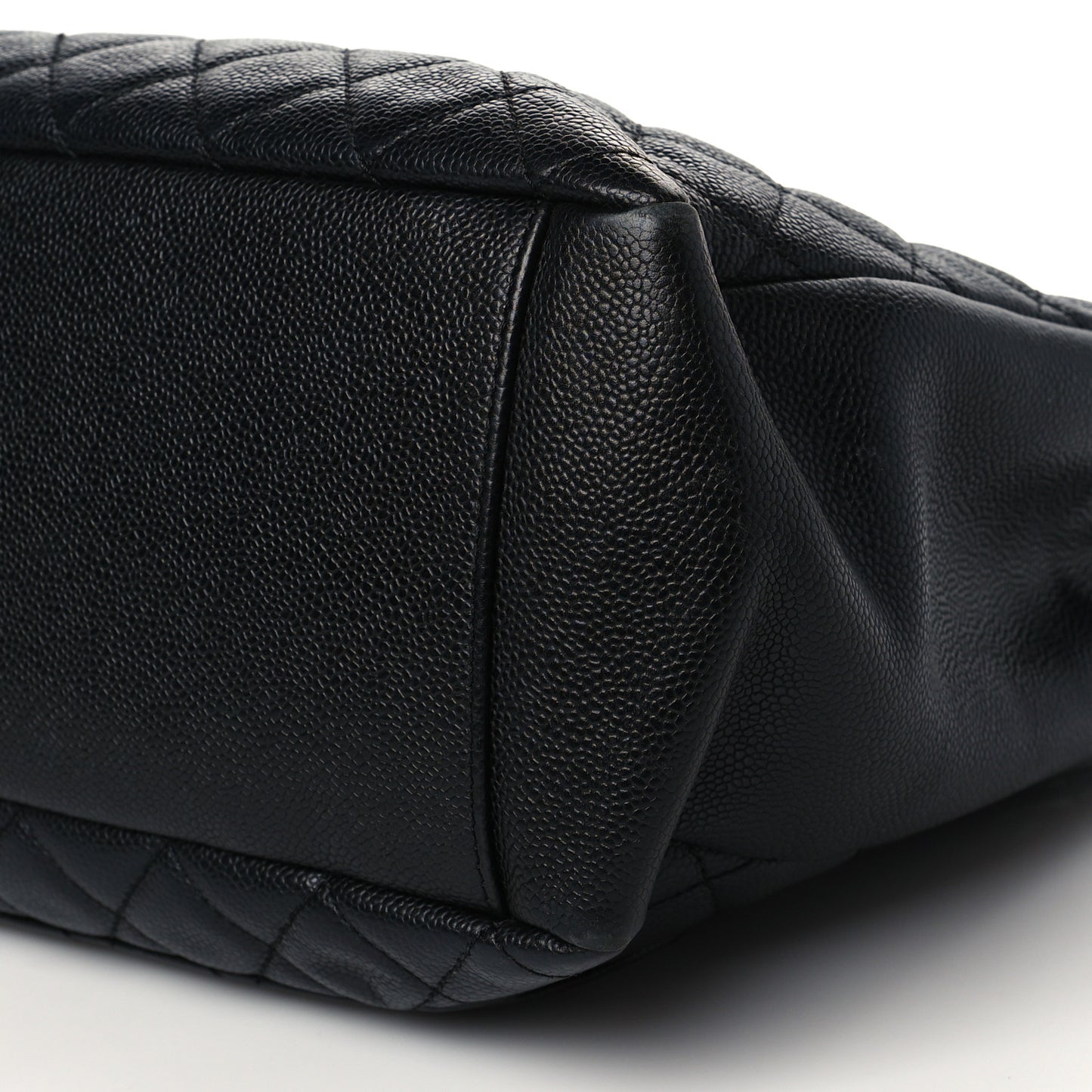 Caviar Quilted Grand Shopping Tote GST Black