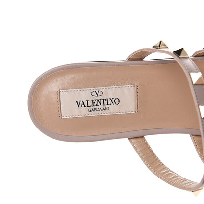 Valentino Garavani Calfskin Rockstud Flat Cage Mules 38 Fuxia Poudre 7 of 8