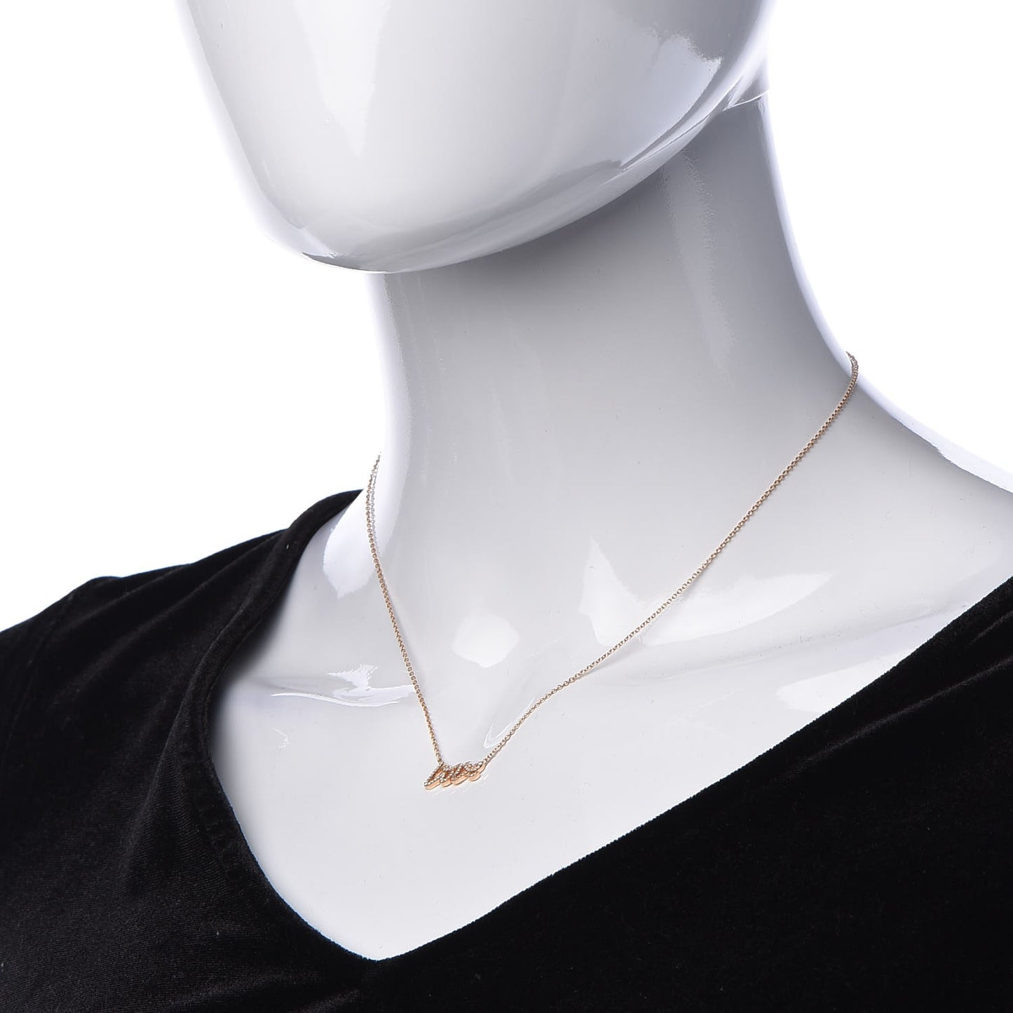 18K Rose Gold Diamond Mini Paloma's Graffiti Love Pendant Necklace