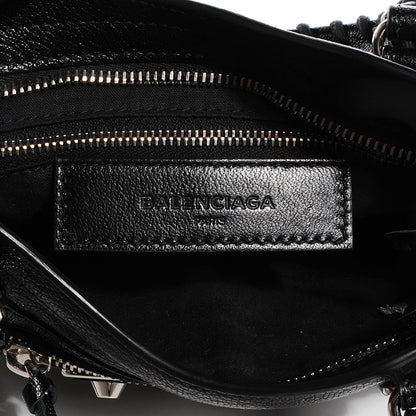 Balenciaga Chevre Silver Metallic Edge Hardware Mini City Black 6 of 15