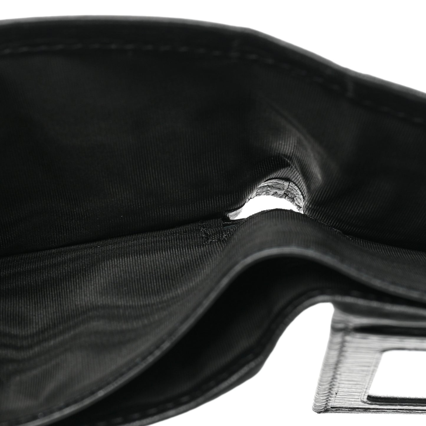 Mens Stamped Calfskin Revival Bi-Fold Wallet Black