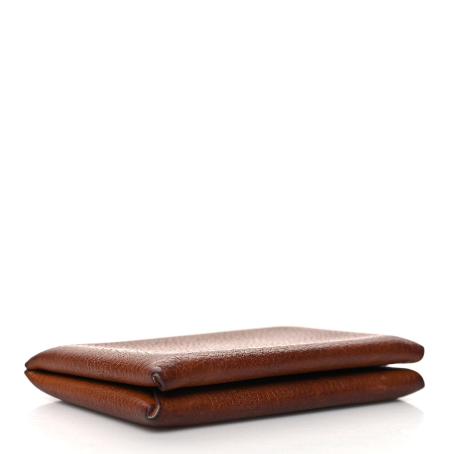 Barenia Verso Calvi Card Case Fauve Orange Poppy