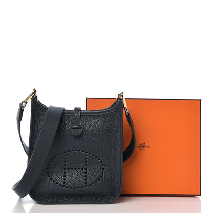Hermes Taurillon Clemence Evelyne TPM Vert Cypress 13 of 13