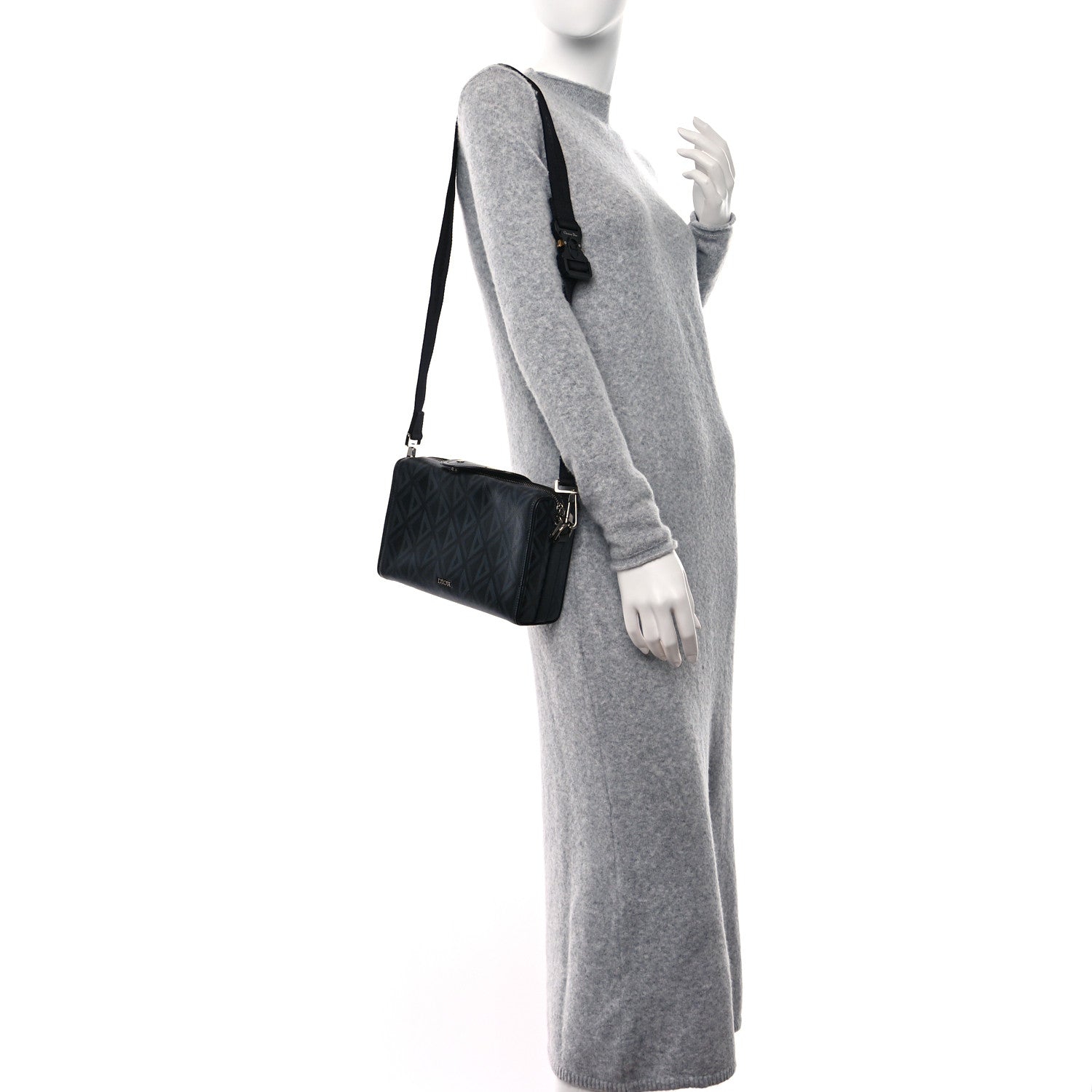 Christian Dior Canvas CD Diamond Lingot 22 Bag Black 2 of 11