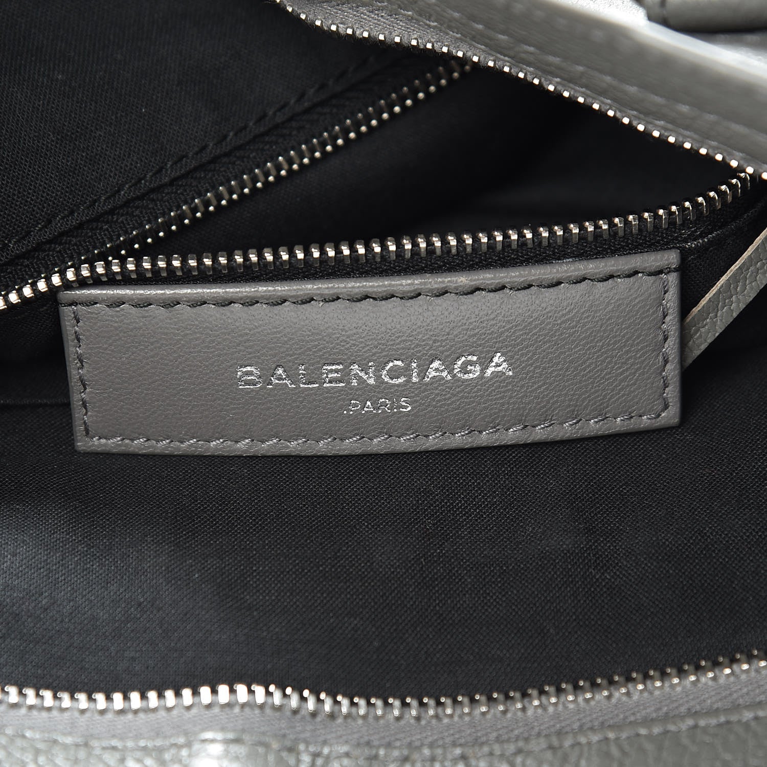 Balenciaga Chevre Silver Metallic Edge Hardware Town Gris Acier 7 of 17