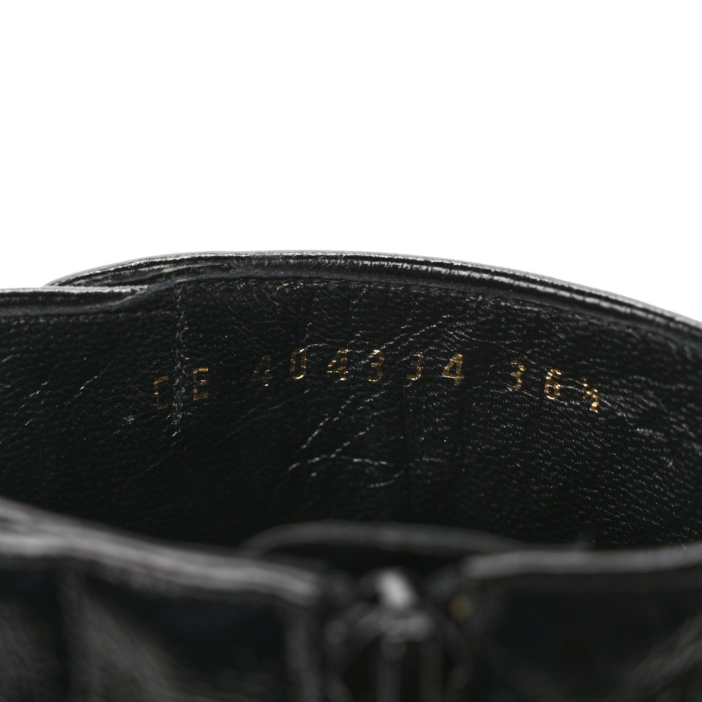 Shiny Calfskin Fetish Lace Up Ankle Boots 36.5 Black