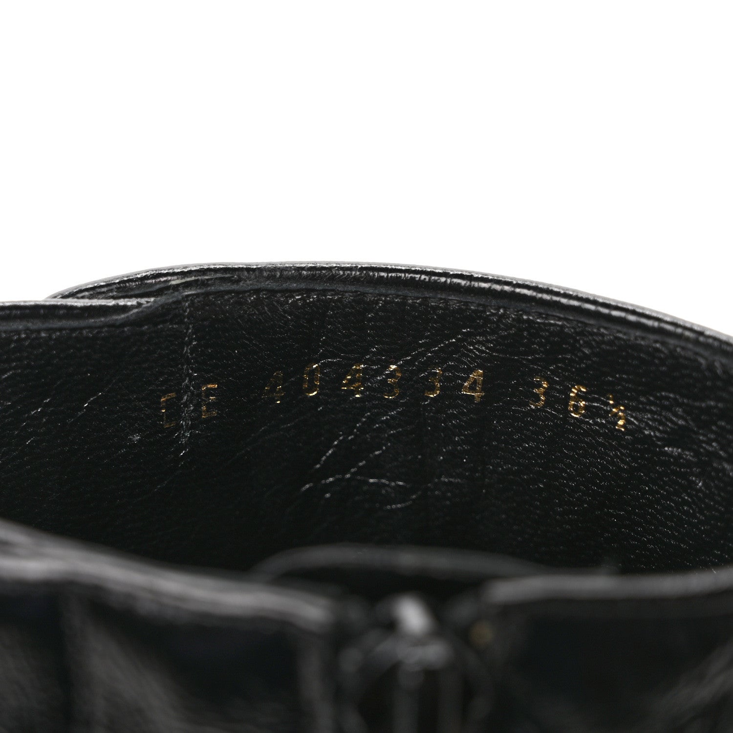 Saint Laurent Shiny Calfskin Fetish Lace Up Ankle Boots 36.5 Black 8 of 9
