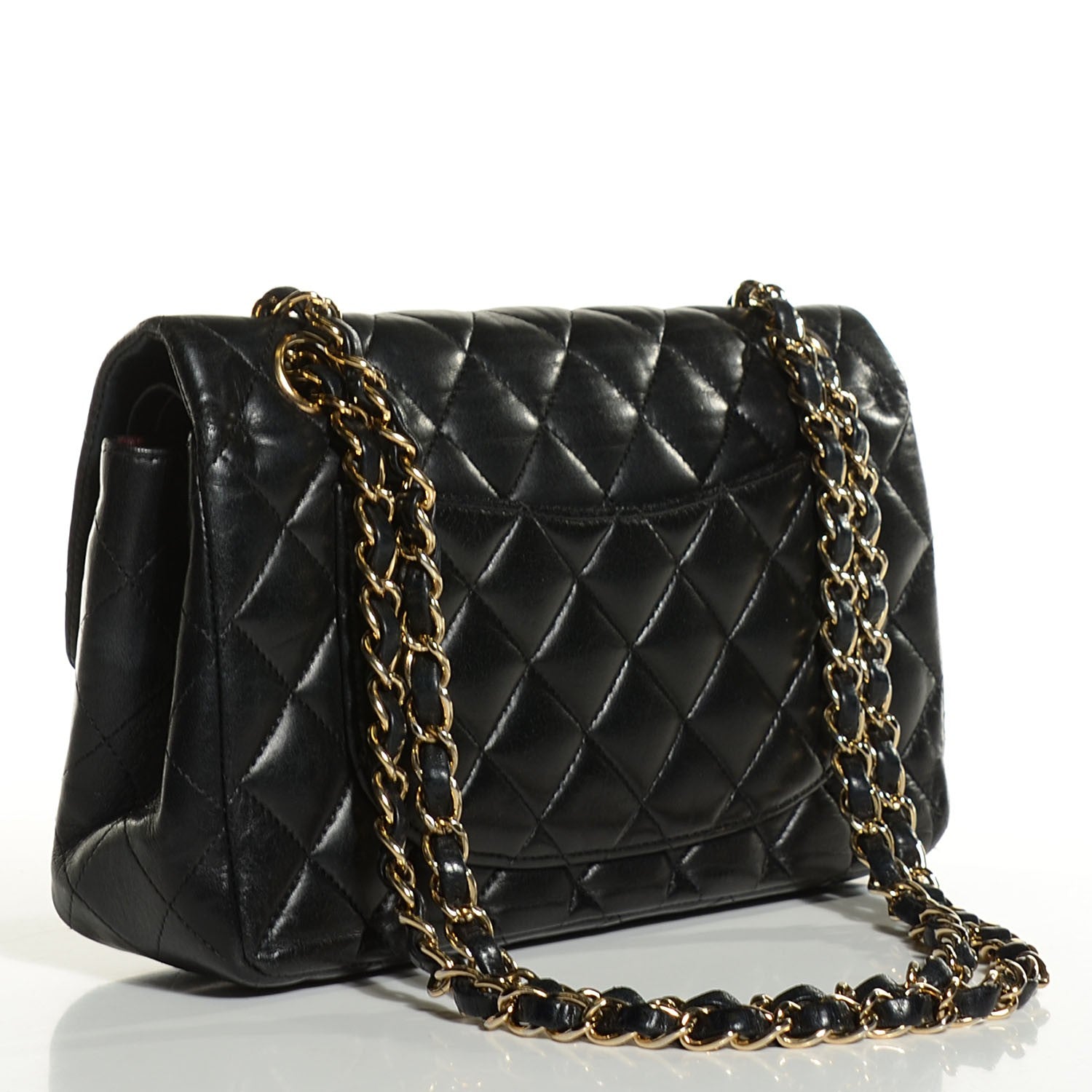 Chanel Lambskin Quilted Small Double Flap Black 3 of 8