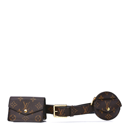 Louis Vuitton Monogram 30mm Daily Multi Pocket Belt 80 32 1 of 14