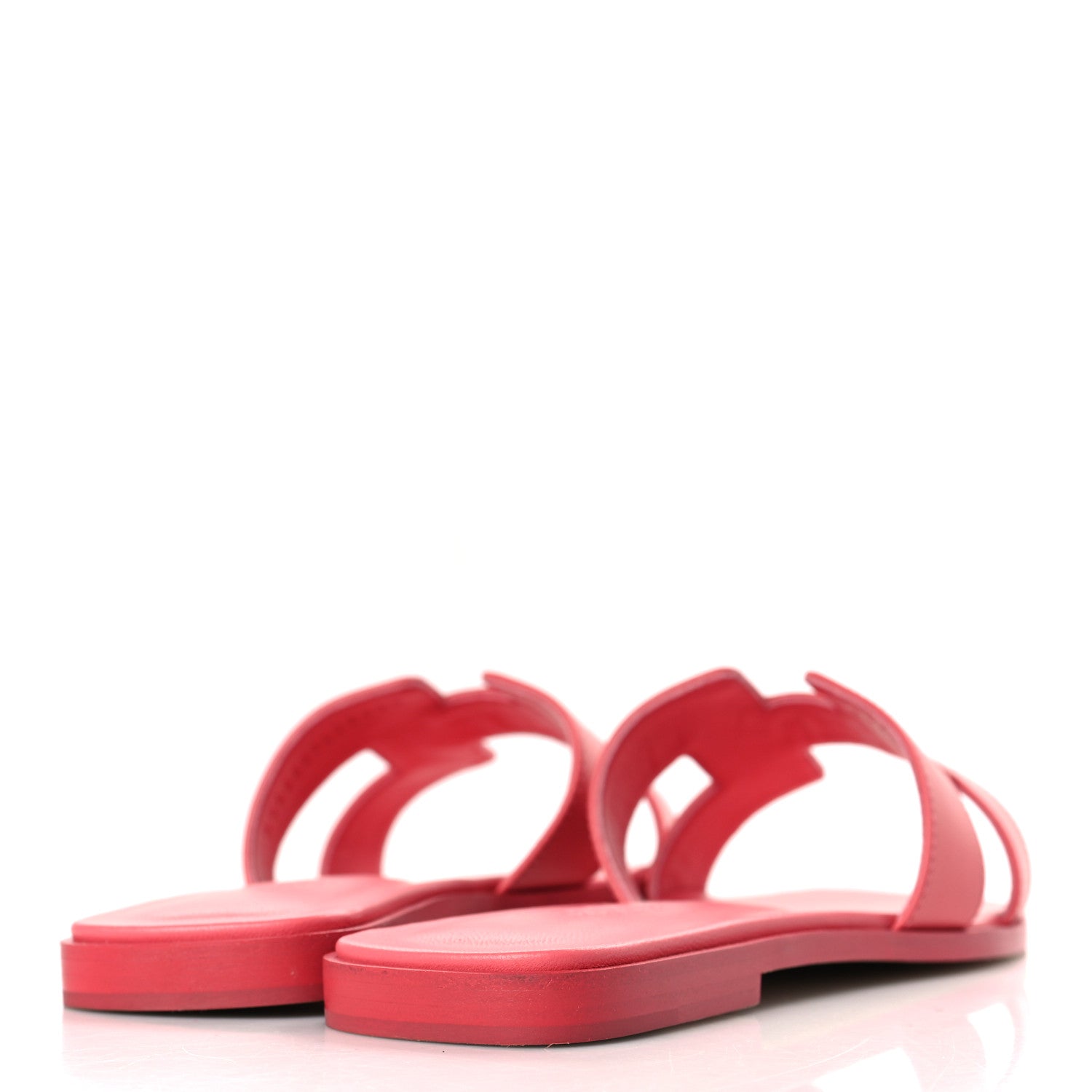 Hermes Box Calfskin Oran Sandals 39 Rose Boise 4 of 8