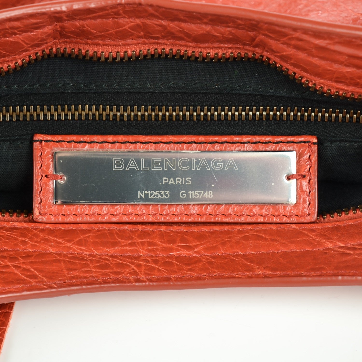Balenciaga Agneau Classic Hardware City Rouge Ambre 10 of 13