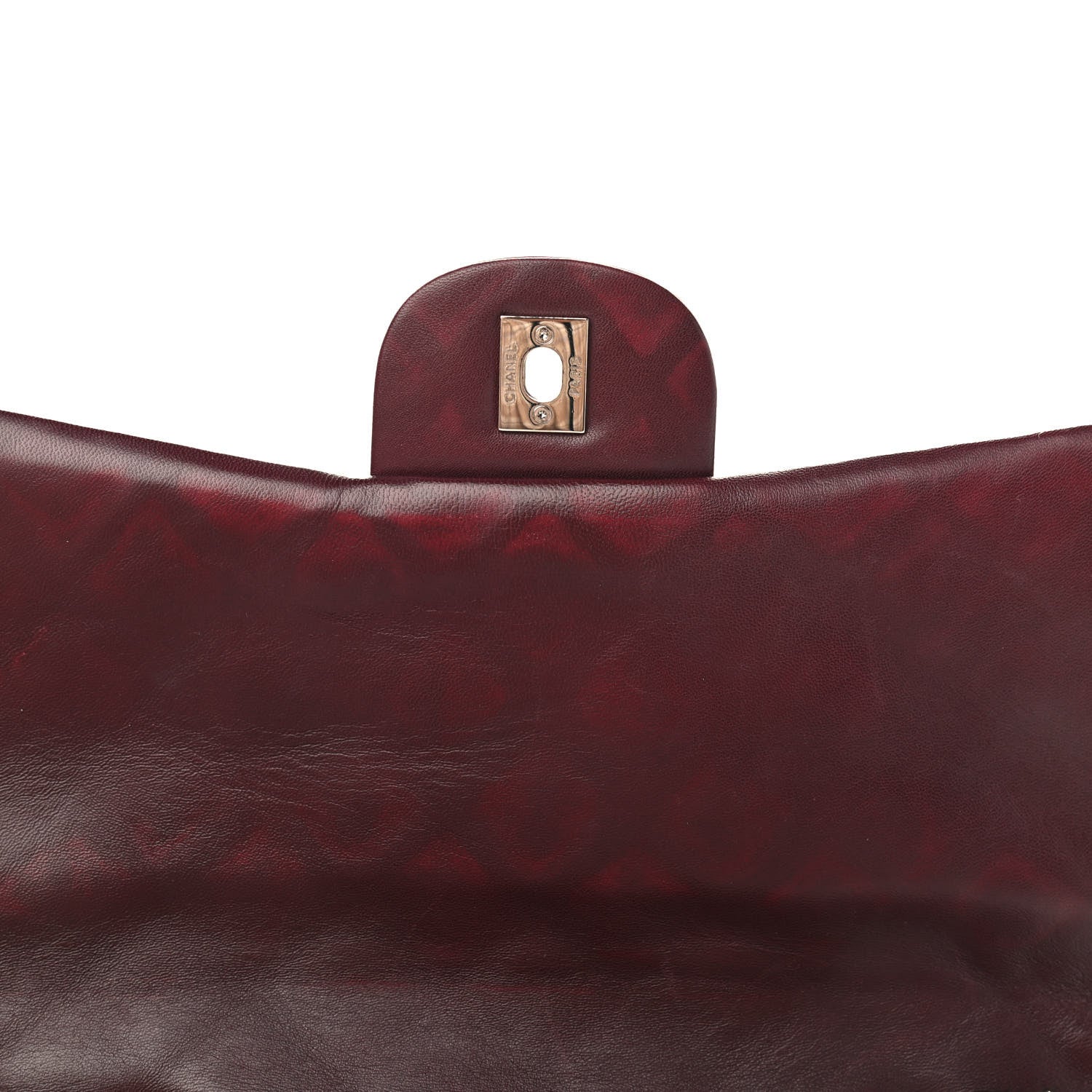 Chanel Patent Quilted Jumbo Double Flap Red 8 of 11