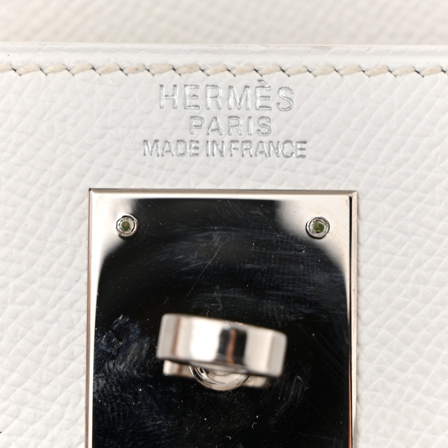 Hermes Epsom Kelly Sellier 32 White 6 of 12