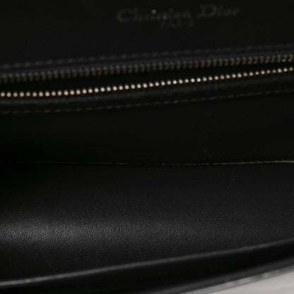 Christian Dior Metallic Patent Micro-Cannage Medium Diorama Flap Bag Silver 5 of 8