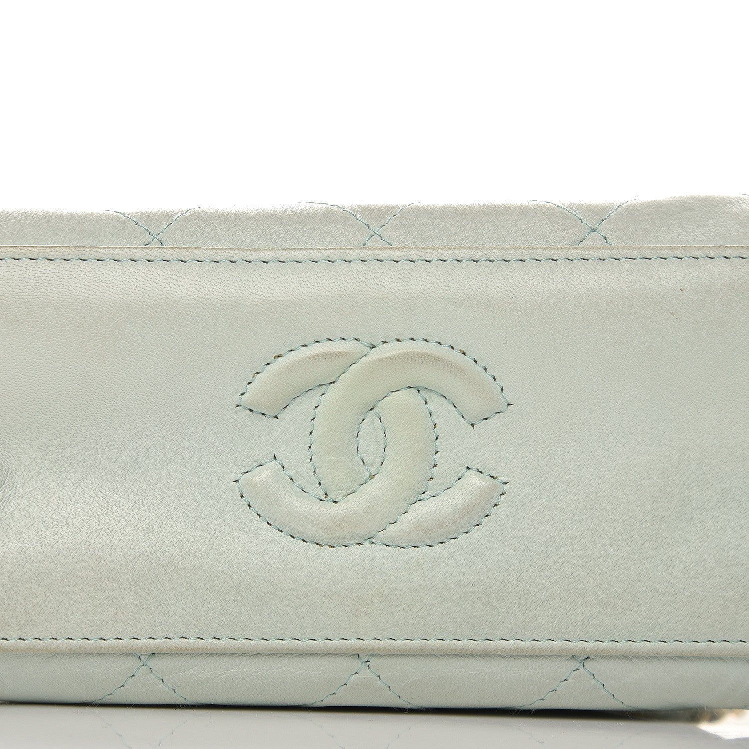 Chanel Lambskin Quilted Small Shoulder Bag Light Green 13 of 16