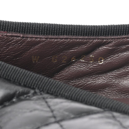 Chanel Aged Calfskin Quilted CC Cap Toe Ballerina Flats 38.5 Black 6 of 9